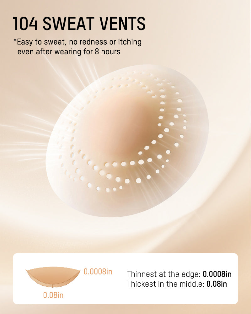 Seamless Invisible Silicone Nipple Covers (2 Pairs)