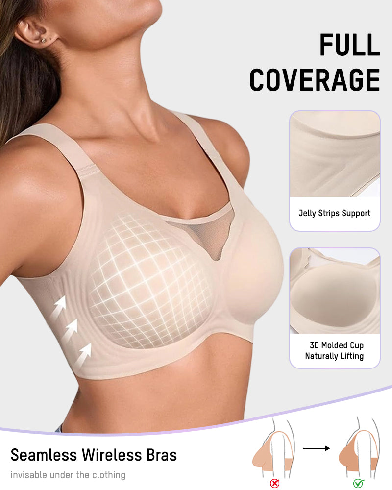 Seamless Jelly Support Wireless Bra