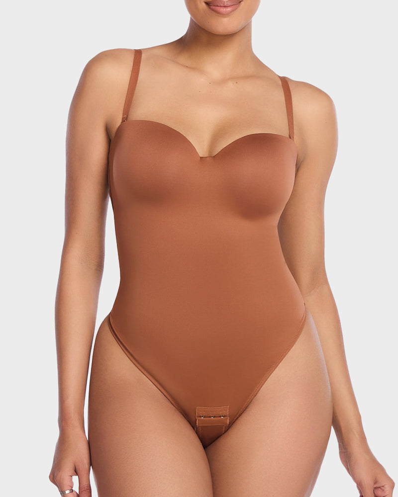 Seamless Strapless Thong Bodysuit