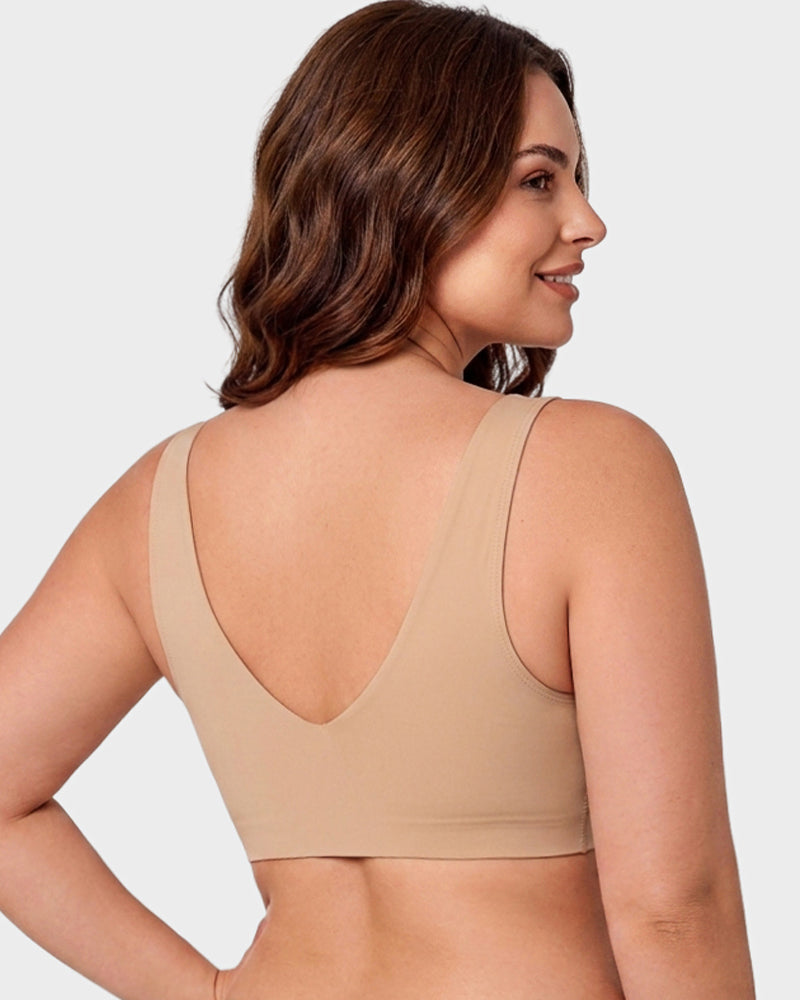 Seamless Wireless Full-Coverage Pullover Bra