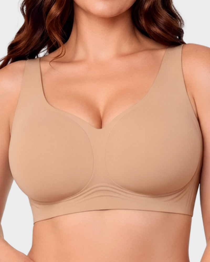 Seamless Wireless Full-Coverage Pullover Bra