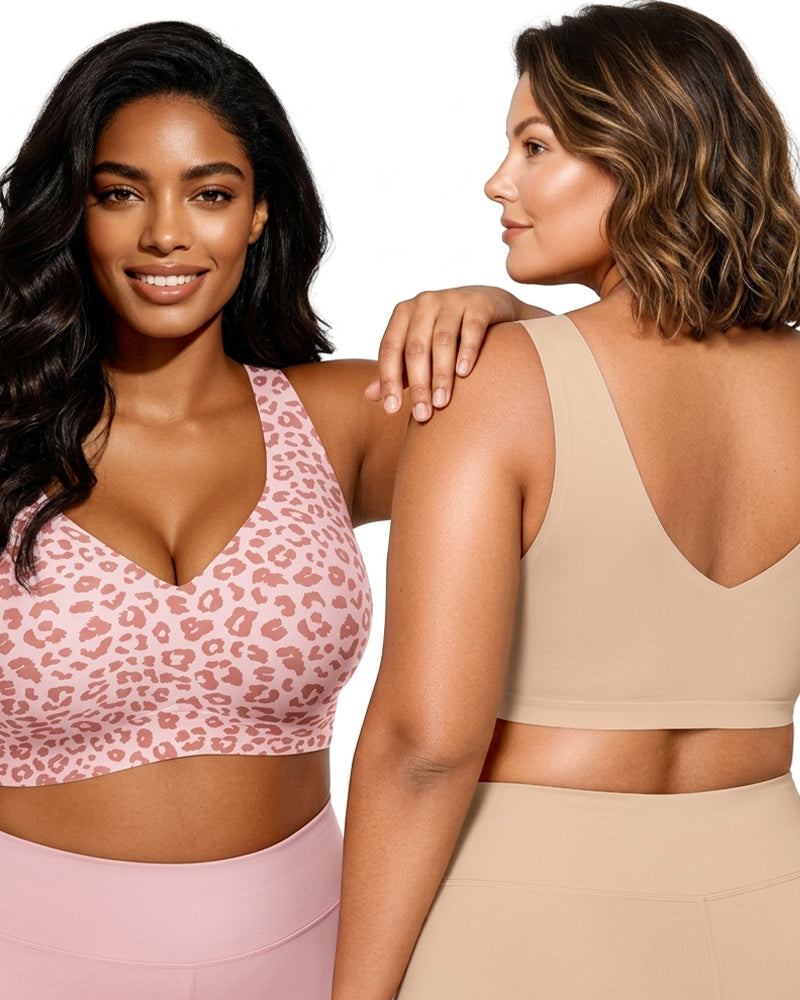 Seamless Wireless Full-Coverage Pullover Bra