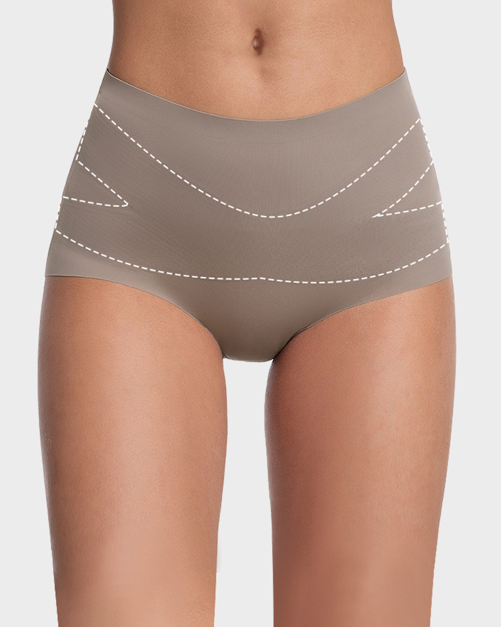 Seamless X-Shaping High-Waist Panties (6 Pack)