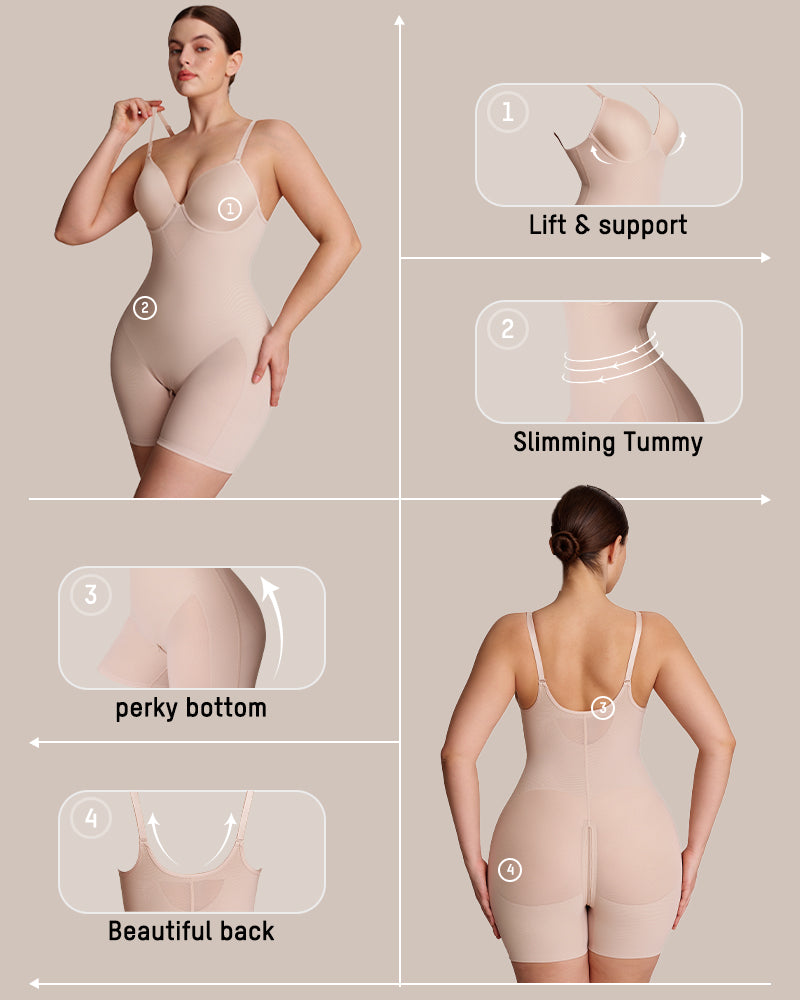 Seamless Full-Body Shaping Bodysuit