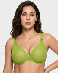 Seamless Mesh Unlined Underwire Bra