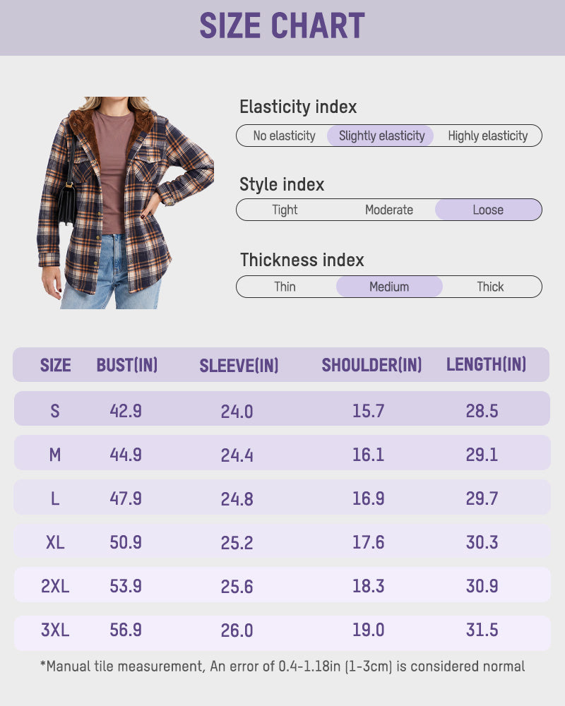 Sherpa-Lined Plaid Hooded Shacket