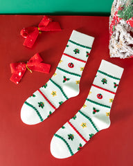 Christmas Print Soft Comfort Socks (4 Pack)