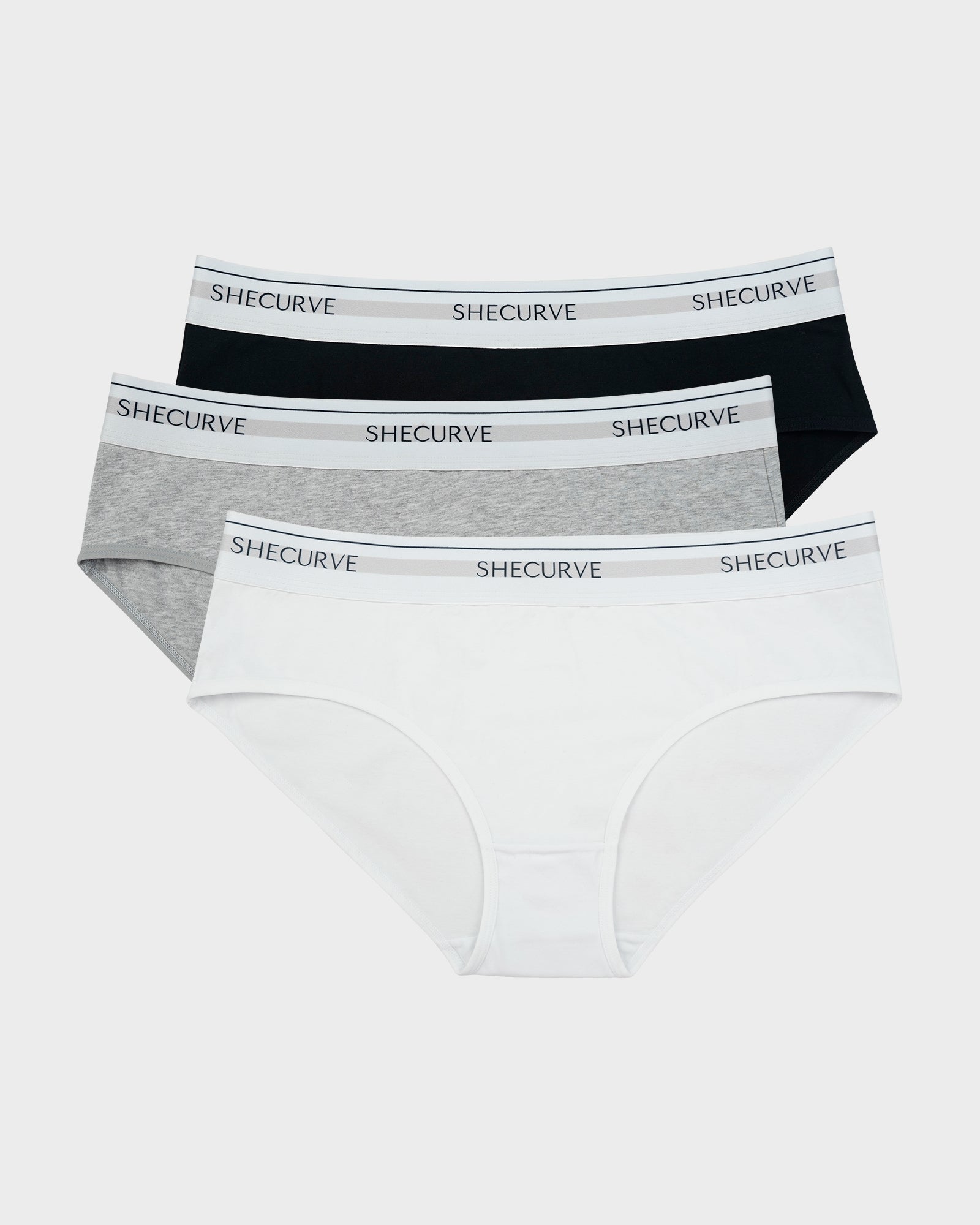 Soft Cotton Logo Waist Low-Rise Briefs (3 Pack)