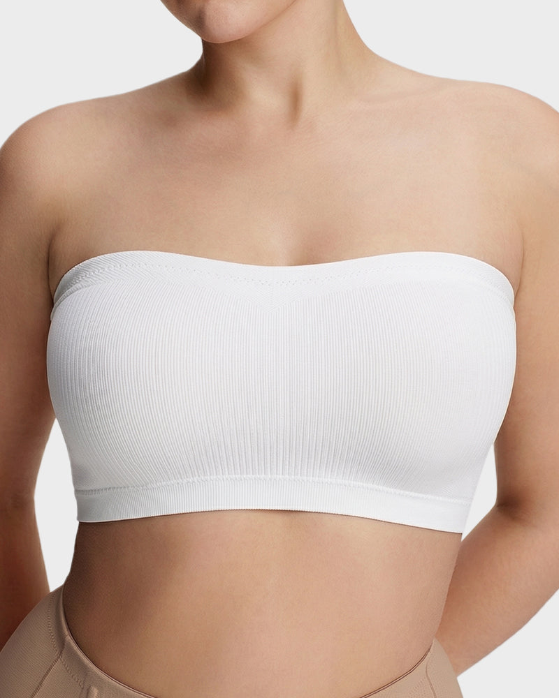 Stay‑Put Wireless Seamless Bandeau Bra