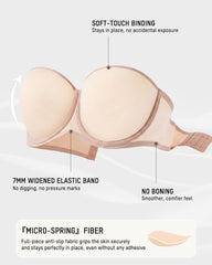 Ultra-Thin Convertible Strapless Minimizer Bra