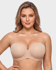 Ultra-Thin Convertible Strapless Minimizer Bra