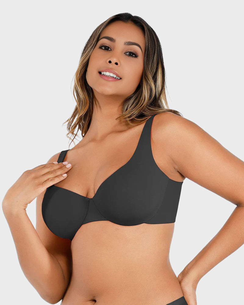 Underwire Adjustable Deep V-neck Bra