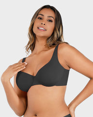 Underwire Adjustable Deep V-neck Bra