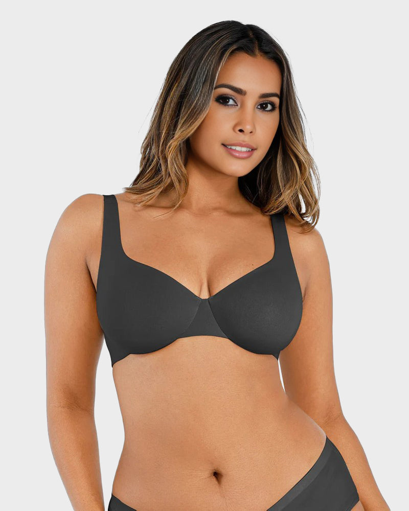 Underwire Adjustable Deep V-neck Bra