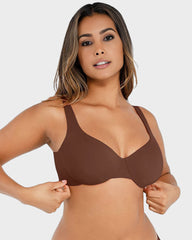 Underwire Adjustable Deep V-neck Bra