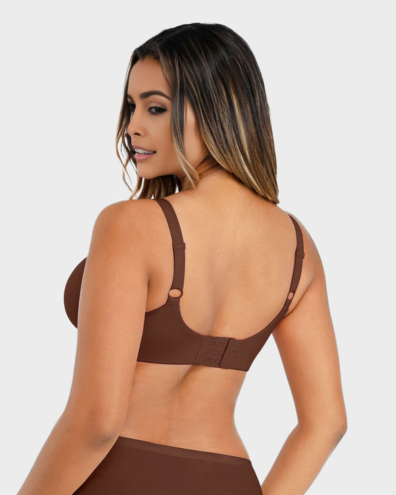Underwire Adjustable Deep V-neck Bra