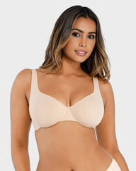 Underwire Adjustable Deep V-neck Bra