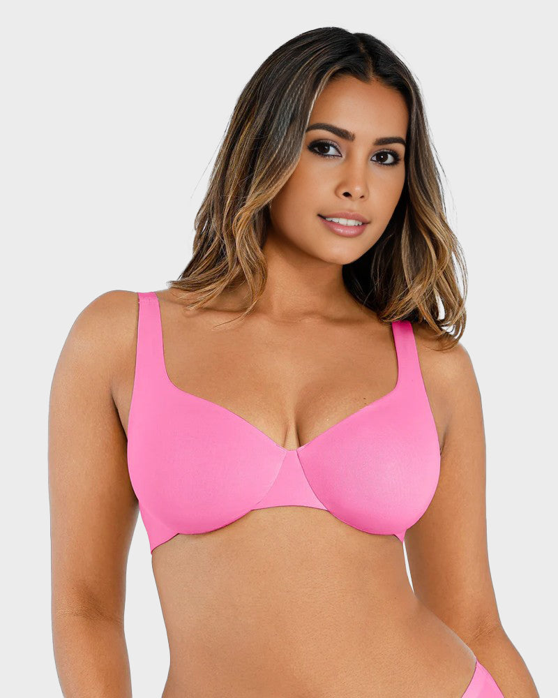 Underwire Adjustable Deep V-neck Bra