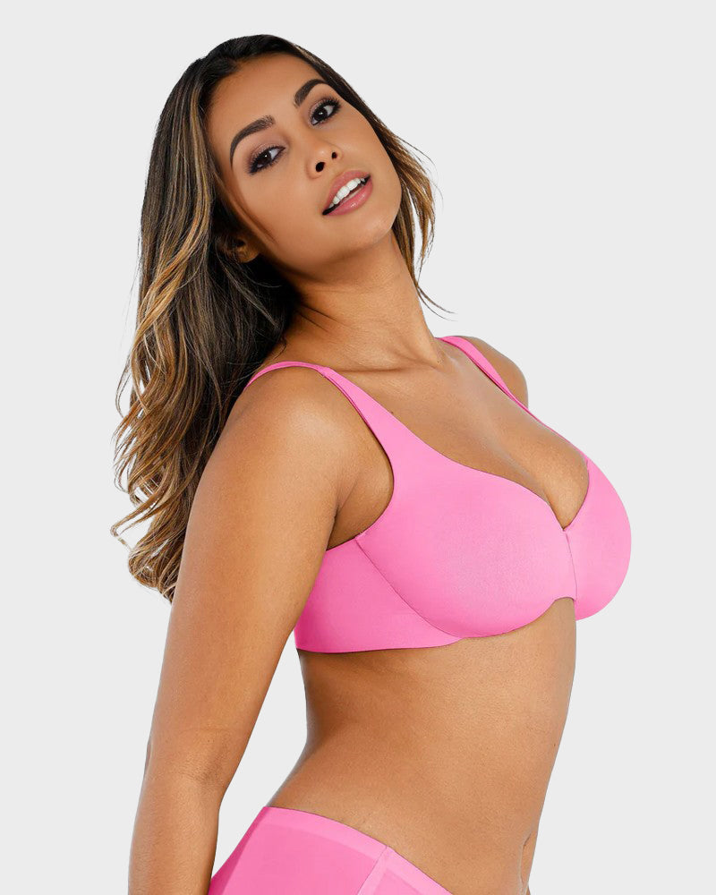 Underwire Adjustable Deep V-neck Bra