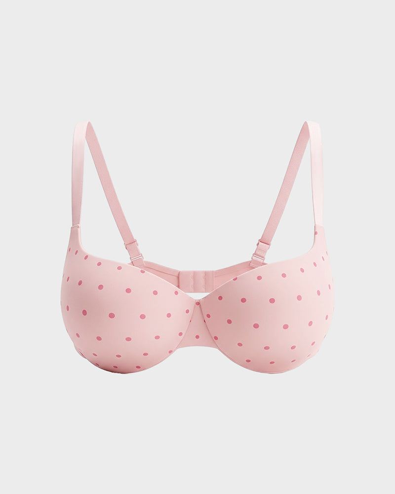 Underwire Push-Up Balconette Bra With Removable Straps