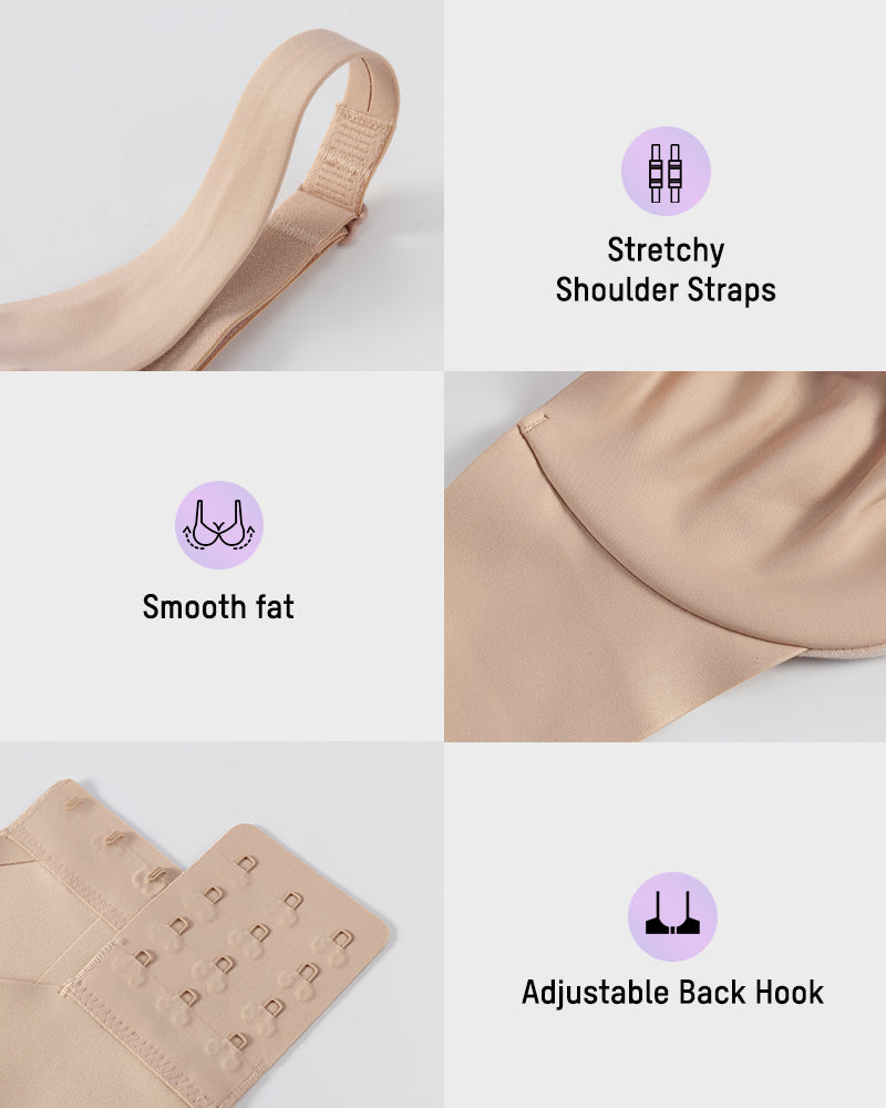 Underwire Adjustable Deep V-neck Bra