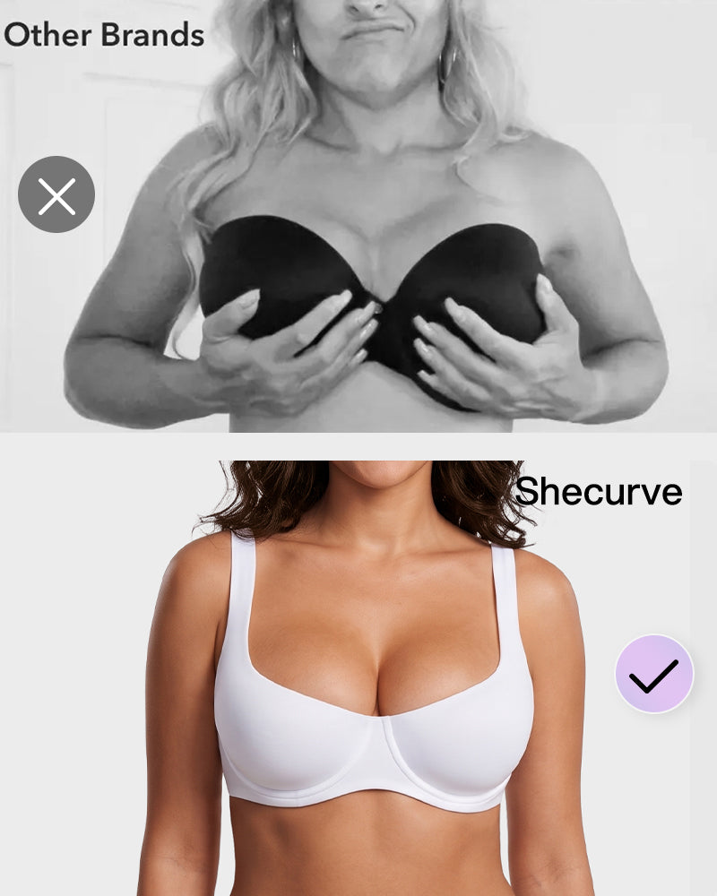 Underwire Support Seamless Unlined Balconette Bra