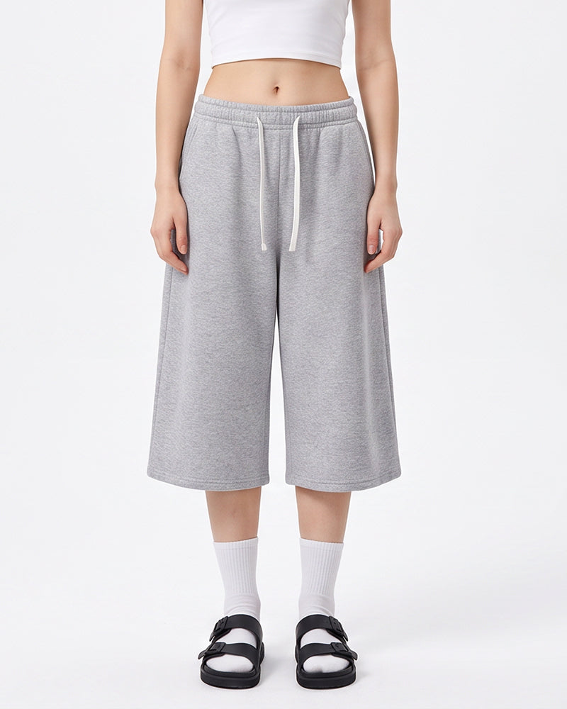 Unisex Drawstring Athletic Sweat Shorts