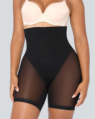 V Wasited Mesh Smooth Butt-Lifting Shorts