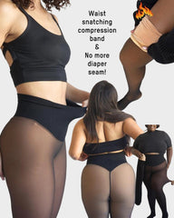 One-Seam Waist-Snatching Fleece Leggings