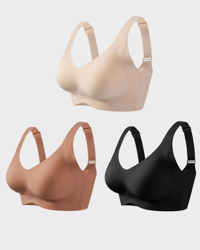 Wireless Full-Coverage Jelly Smoothing Bra Multipack