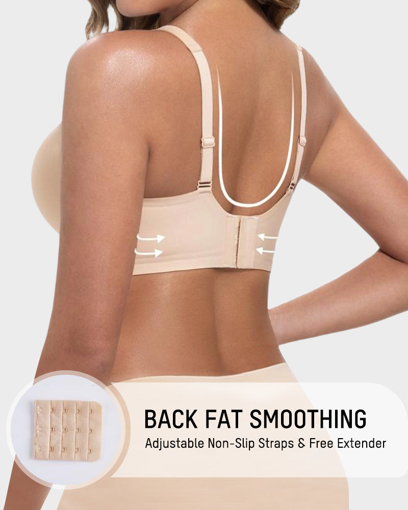 Wireless Jelly Deep-V Push-Up Bra