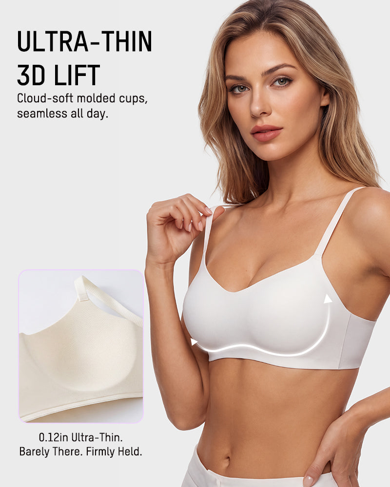 Wireless Low-Cut 3D Seamless Bra
