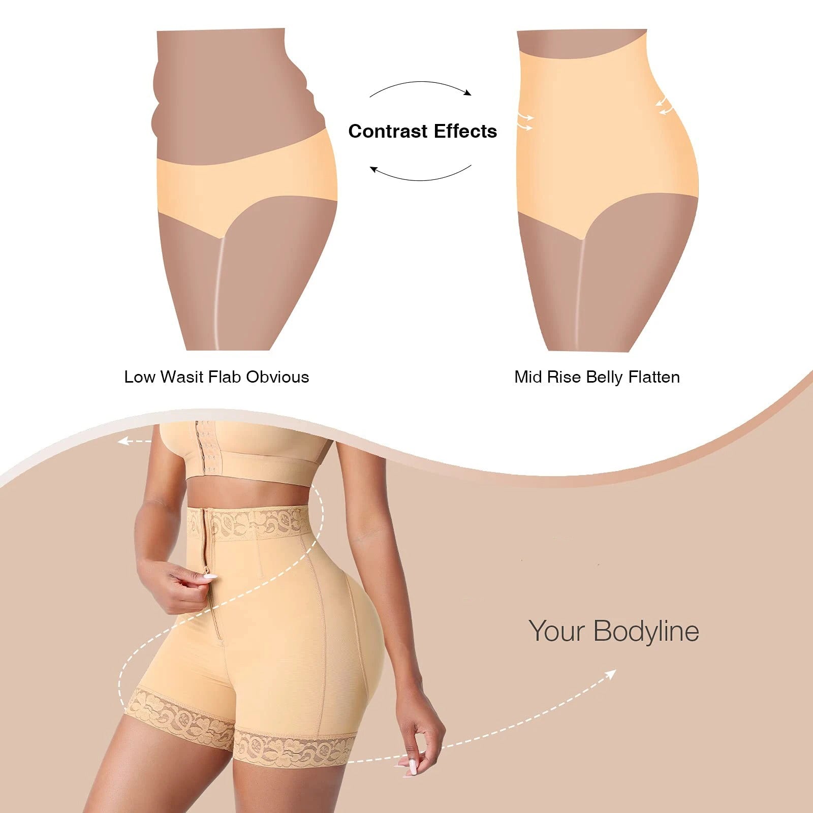 SheCurve® Boned Sculpt High Waist Shorts