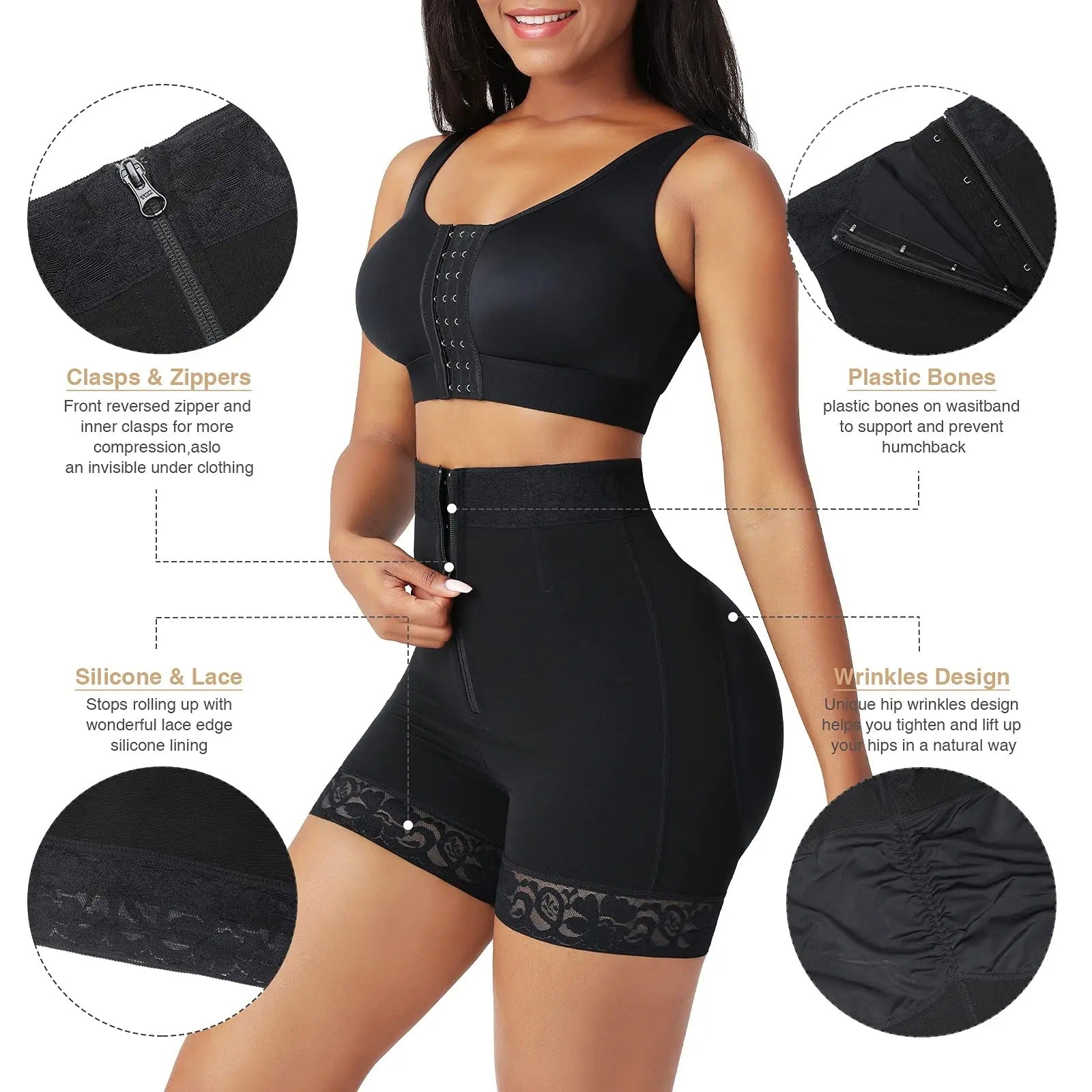 SheCurve® Butt Lifter Shapewear Tummy Control Shorts