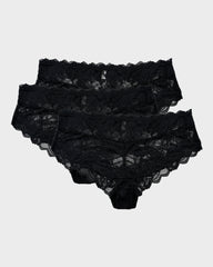 Floral Lace Seamless Brief Panty (3 Pack)