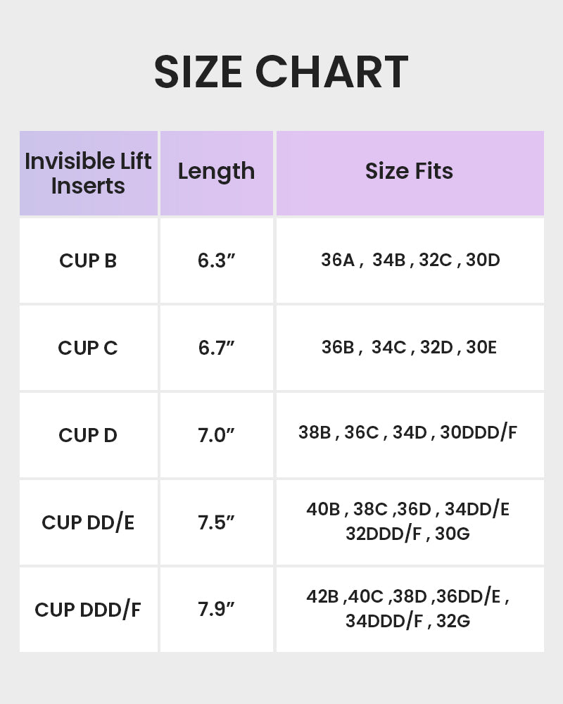 Double-Sided Adhesive Invisible Lift Inserts(2 Pairs)