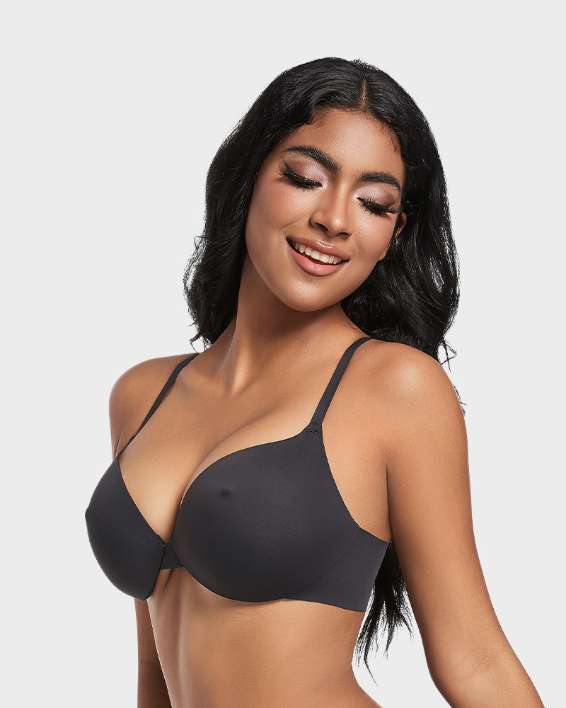 SheCurve®Nipple Push-Up Bra - Black