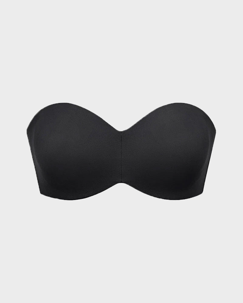 SheCurve® Full Support Non-Slip Convertible Bandeau Bra-Black