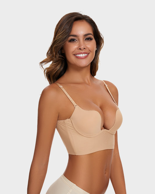 SheCurve® Low Cut U-Shaped Backless Bra