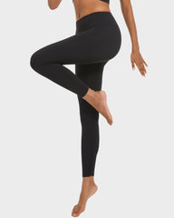 High Waist Butt Lifting Lightweight Fleece Lined Leggings