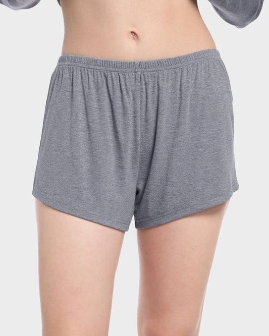 Modal Ribbed Cotton Lounge Shorts