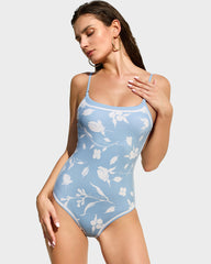 Trendy Reversible Letter Print One-Piece Swimsuit