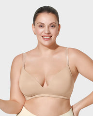 Seamless One-Piece Molded Wireless Bra