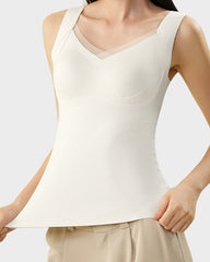 Built-In Bra Push Up Thickened Thermal Tank Top