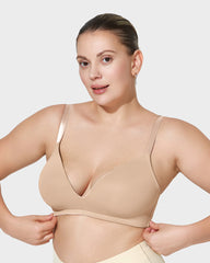 Seamless One-Piece Molded Wireless Bra