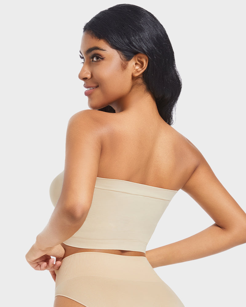 Seamless Comfort Non-Padded Strapless Bandeau Bra