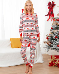 Christmas Pattern Family Matching Pajama Set