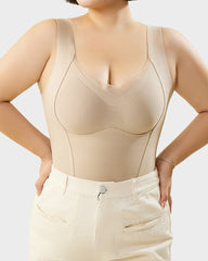 Built-in Bra Thickened Warm Thermal Tank Top