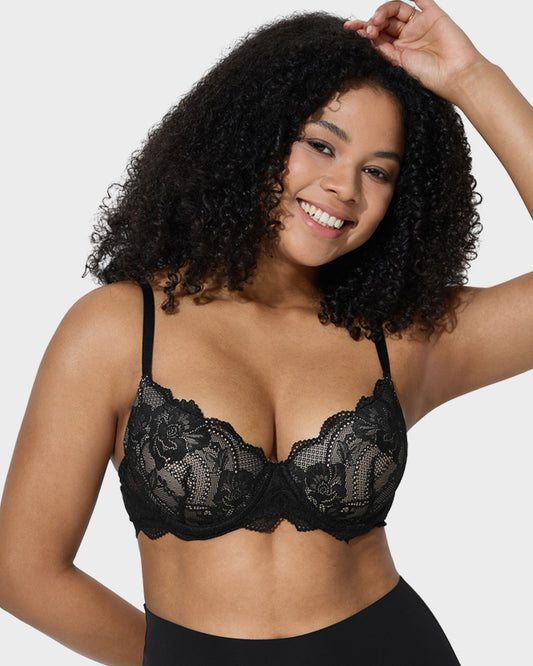 Lace Full Coverage Push Up Bra