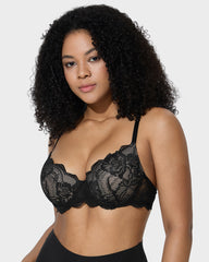 Lace Full Coverage Push Up Bra